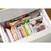 Pearl Metal Freezer/Refrigerator Storage Box with Dividers, White, Motif, Made in Japan, HB-1749