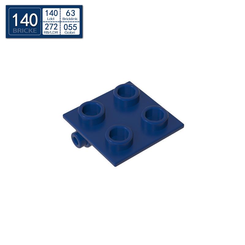 BRICKE 2x2 Hinge Plate Building Blocks, Lego-Compatible MOC Parts