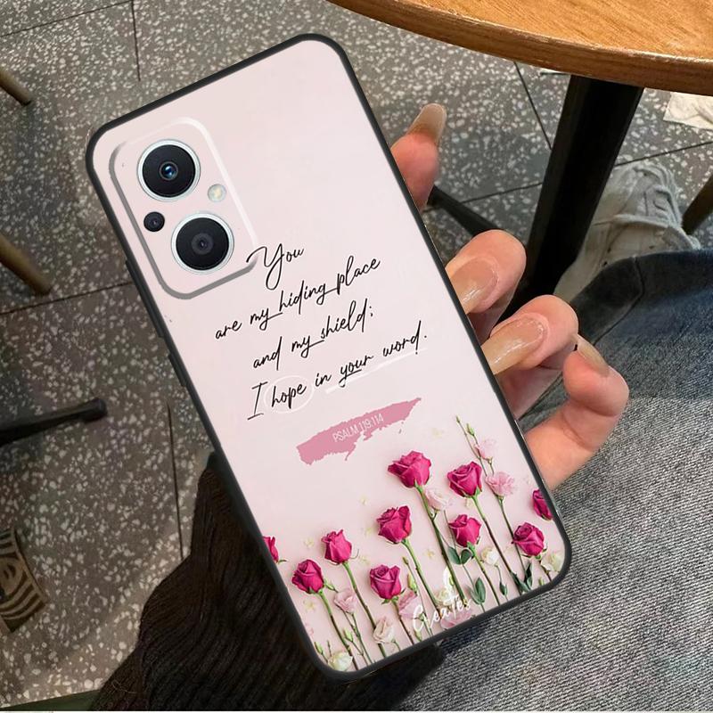 Christian Psalms Case For OPPO Reno 7 8 10 Pro 8T 2Z 4Z 5Z 6 Lite OPPO Find X6 Pro X2 X5 Lite X3 Neo Cover