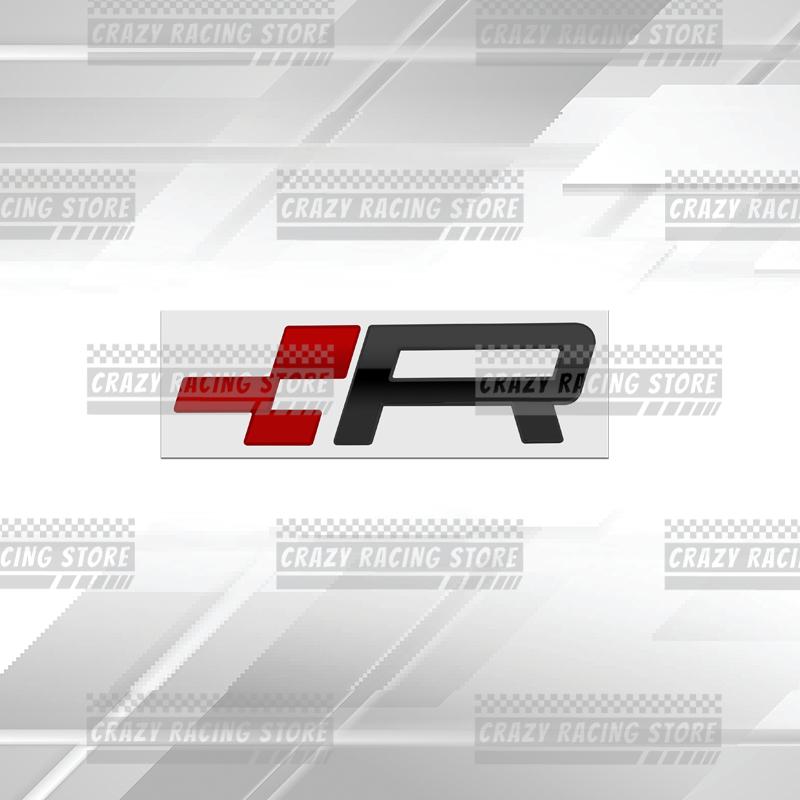 Car Badges R Racing Flag Trunk Emblem Metal Stickers Body Decals Letter Decor For Ibiza Leon Cordoba Tarraco Toledo Ateca