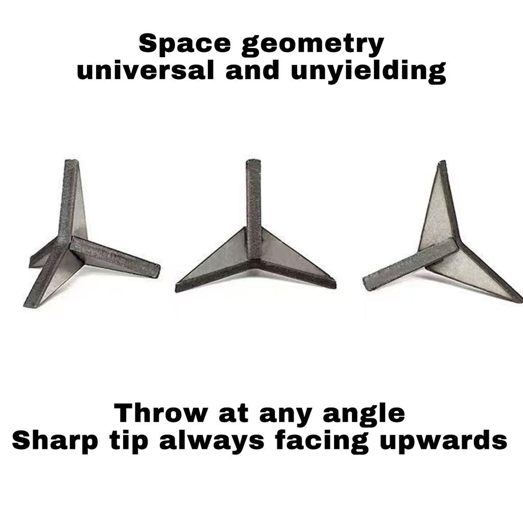 Упаковка из 30 штук 3-сантиметровых стальных шипов-кальтропов – -Шипы для прокола шин, для дорожной безопасности