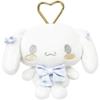 Сумка-пенал Hatayama Shoji с маскотом Sanrio, Белая, Чехол для аксессуаров с персонажем, Милая плюшевая игрушка Cinnamoroll, Длина около 13 см
