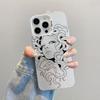 Beautiful Flower Girl Line Design Durable Laser Phone Case For Samsung Galaxy S21 S23 S24 FE S25 S24 S23 S22 Ultra Plus Covers
