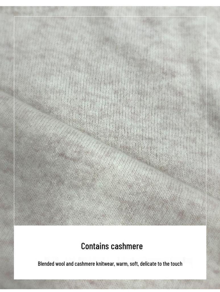 Xin Ge Women's Lambswool Cashmere Pullover: Skin-friendly, Temperature-locking Knitwear for Autumn.