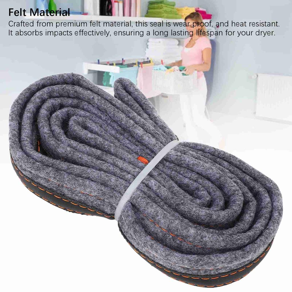 Уплотнение барабана сушилки фетровое W10116343 термостойкое сменное уплотнение барабана сушилки для деталей сушилки Kirkland