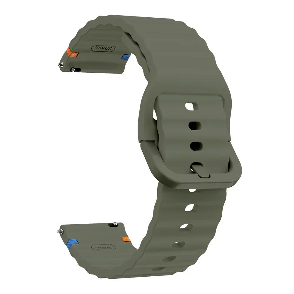 Силиконовый ремешок для часов 20 мм 22 мм Для TicWatch Pro 3 Ultra Ремешок Для TicWatch GTW/GTX/S2/E2/E3/GTH Замена Мягкий Спортивный Браслет