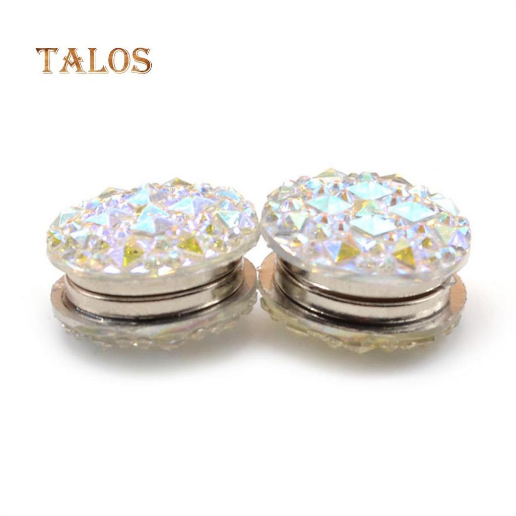 Женская магнитная брошь украшенная кристаллами одна пара в комплекте