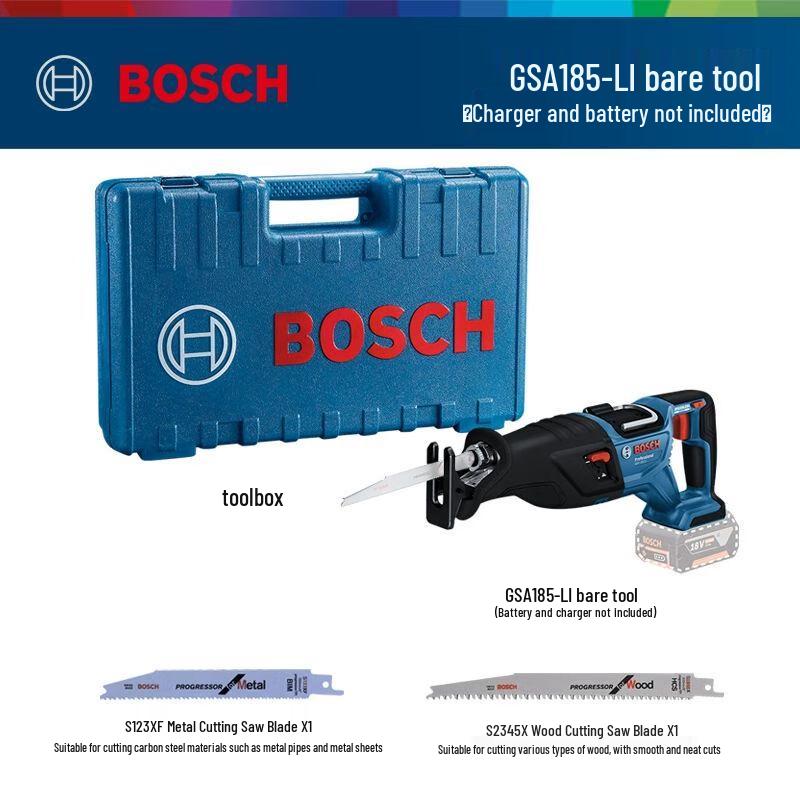 Bosch 18V Cordless Brushless Reciprocating Saw GSA185LI CN plug (adapter included)