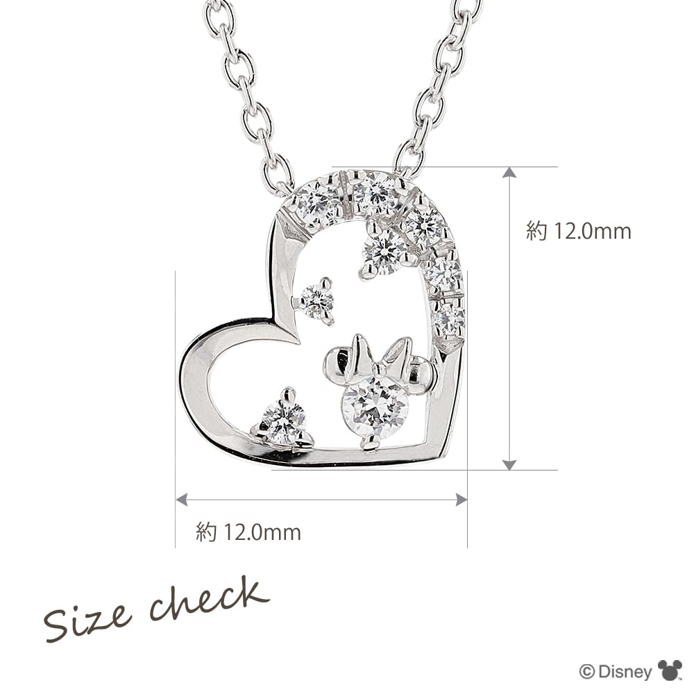 Цирконий [Disney] Минни/WEB Limited/Серебро/Подвеска/Ожерелье/Кубический (VPCDST0002)