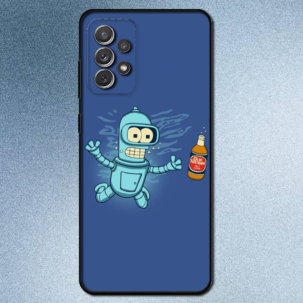 F-Futurama Funny Phone Case For Samsung S25,S24,S21,S22,S23,S30,Ultra,S20,Plus,Fe,Lite,Note,10,9,5G Black Cover