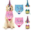 Accessories Cat Dog Birthday Costume Sequin Design Headwear Cap Hat Pet Birthday Caps/Bibs Bandana