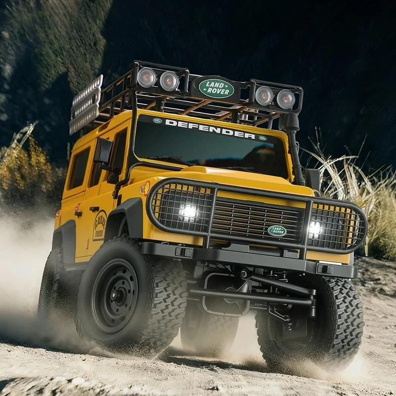 Профессиональный MN111C 1:18 Радиоуправляемая Машина 4WD Land Rover Defender 2.4G Полномасштабная Машина на Пульте Управления Грузовик Скалолаз Внедорожник Игрушки для Детей Подарок