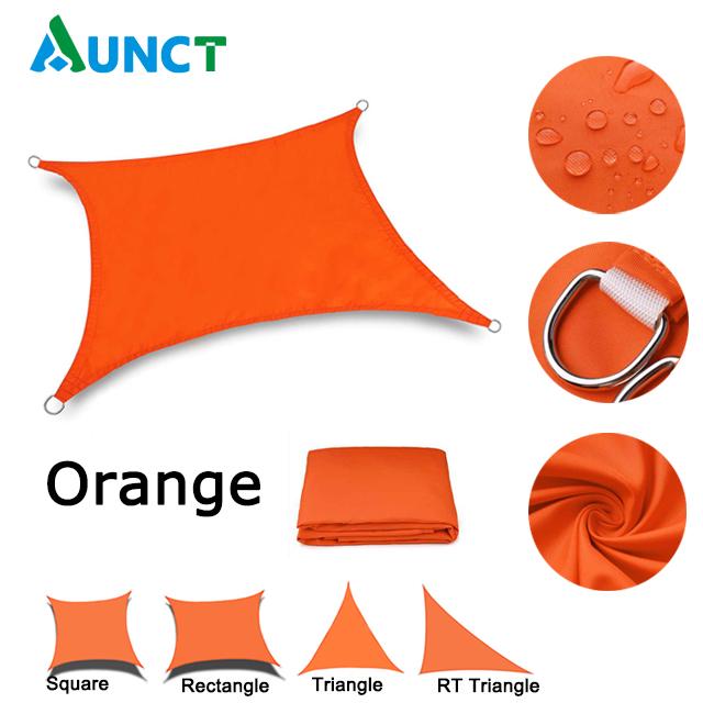 Водонепроницаемый тент, парус, садовый навес, бассейн, козырек от солнца, кемпинговая беседка для наружных тентов, навес для автомобиля, 95% УФ, квадрат, прямоугольник, треугольник