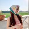 1Pc Headscarf 58cm Ladies Headband Versatile Sun Protection Spring Autumn Neck Scarves Cotton Linen Square Scarf Light And Thin