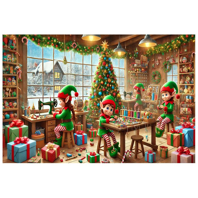 Christmas elf gifts make multi-functional banners and weave wall tapestries for romantic backdrops