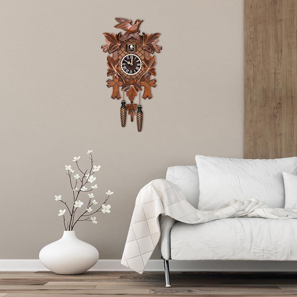 Традиционные часы с кукушкой в ​​европейском стиле для украшения стен домашнего офиса