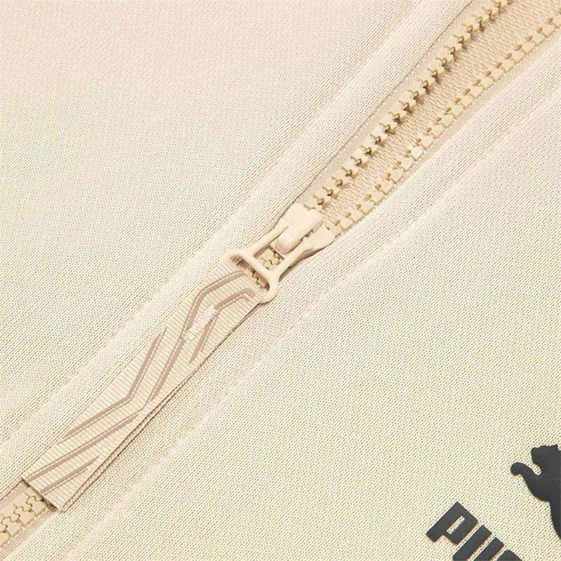 Puma Logo Print Stand Collar Long Sleeve Jacket Men Jackets Off-White 620542-88