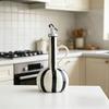 Nordic Style Ceramic Oil Bottle Hand-drawn Stripes Olive Oil Jug  Cooking Equipment