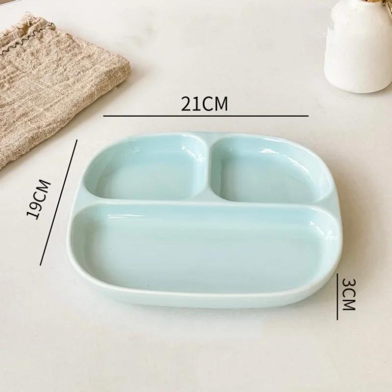 3Grid Тарелки для еды Обеденные тарелки Столовая посуда Тарелка с отделением для столовой Сервировочные тарелки Салат Кухня Экологичная посуда