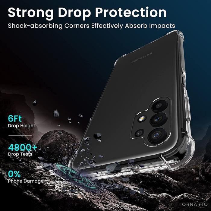 Coque pour Samsung Galaxy A13 Silicone Antichoc Anti Rayures Transparent Slim Coins Renforcés