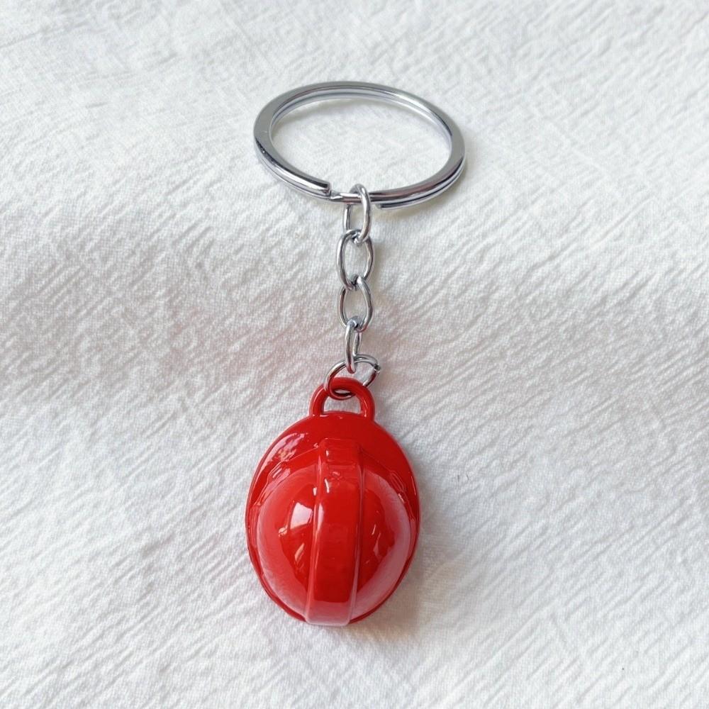 Key Ring Funny Safety Helmet Keychain Creative Friendship Hard Hat Pendant Mini Ornaments Bag Hanging Gifts