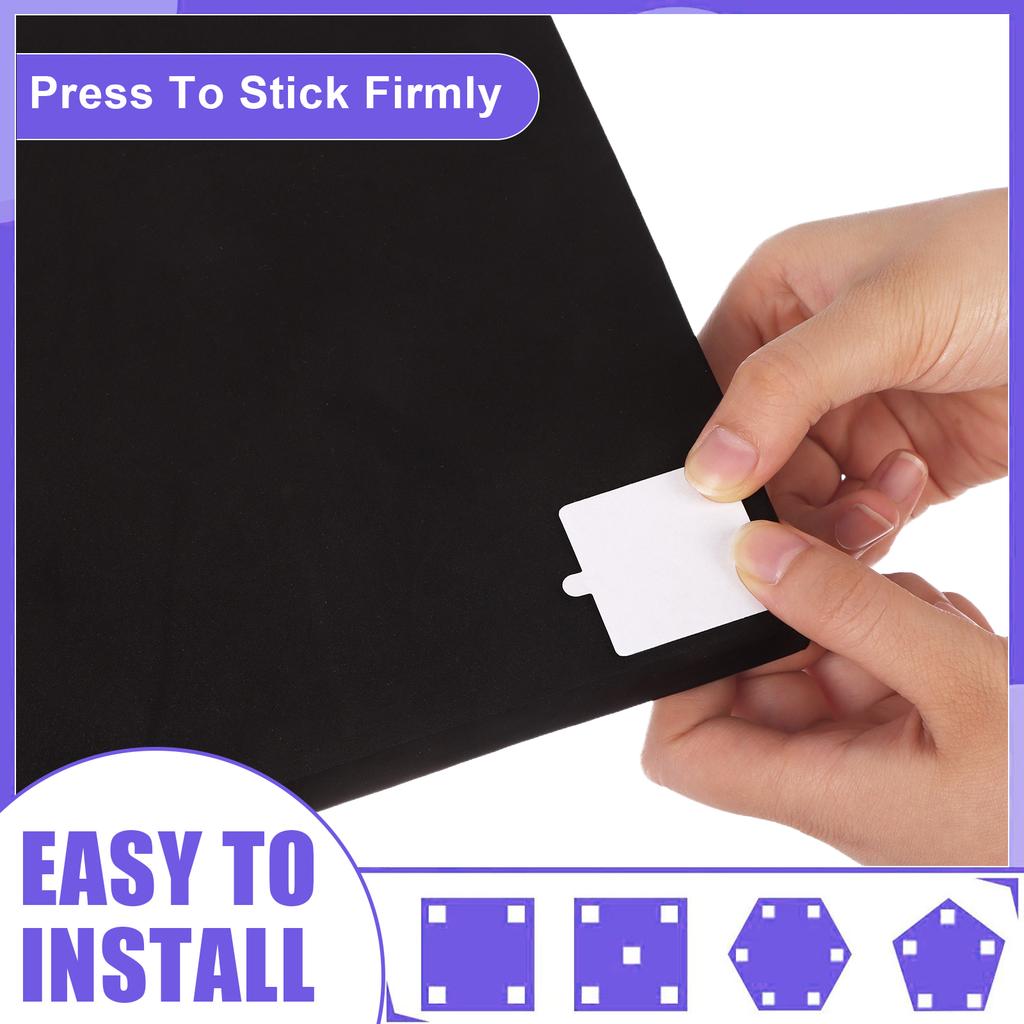 240 Pack Double Sided Tape For Acoustic Foam Panels & Walls, Heavy Duty Adhesive Squares With Easy Peel Tabs, Removable Mounting