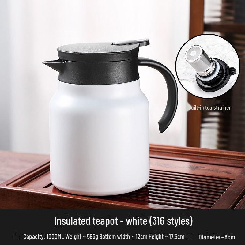 Чайник большой емкости из нержавеющей стали 316 с изоляцией для дома или офиса