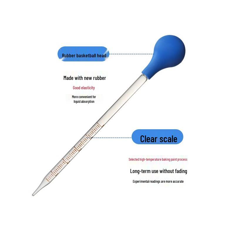 10ml Glass Dropper Pipettes with Rubber Bulb (2-Pack)