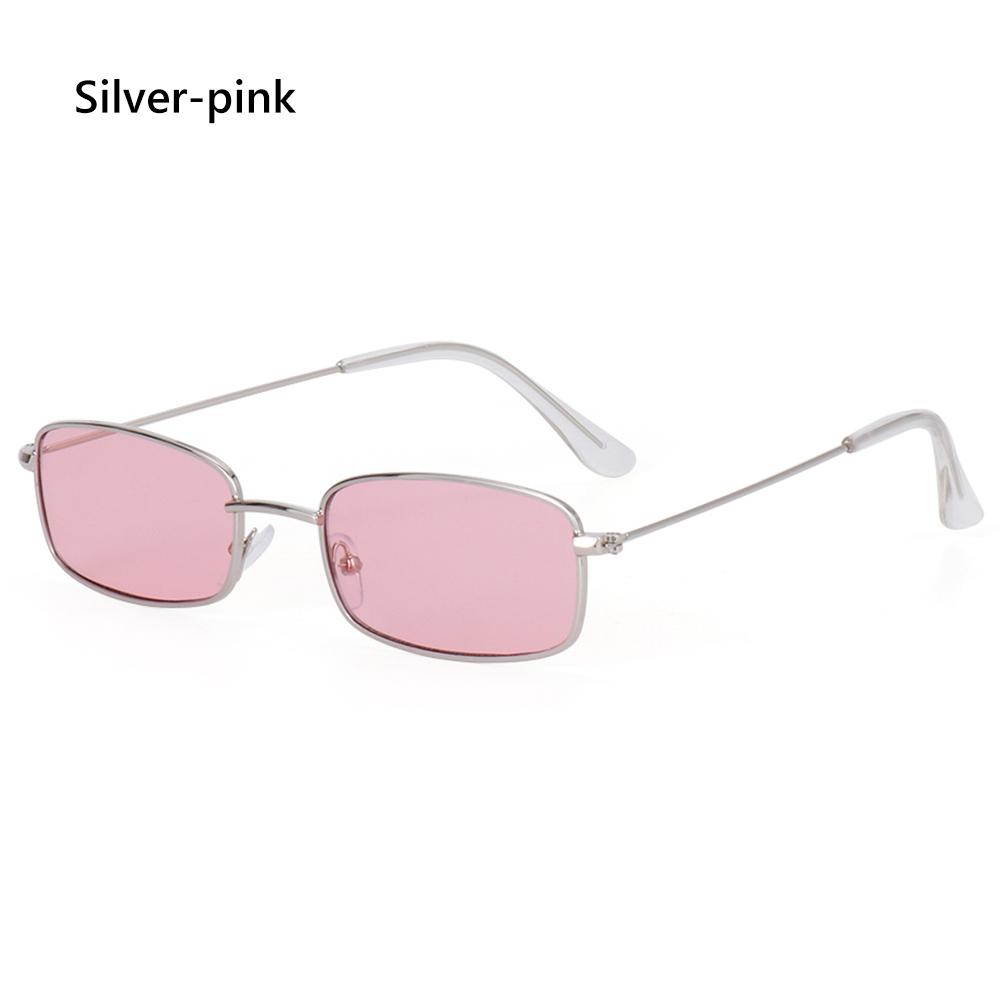 Retro Small Oval Sunglasses Womenbrand Design Shades Classic Candy Color Metal Rectangular Sun Glasses Korea Fashion Eyewear