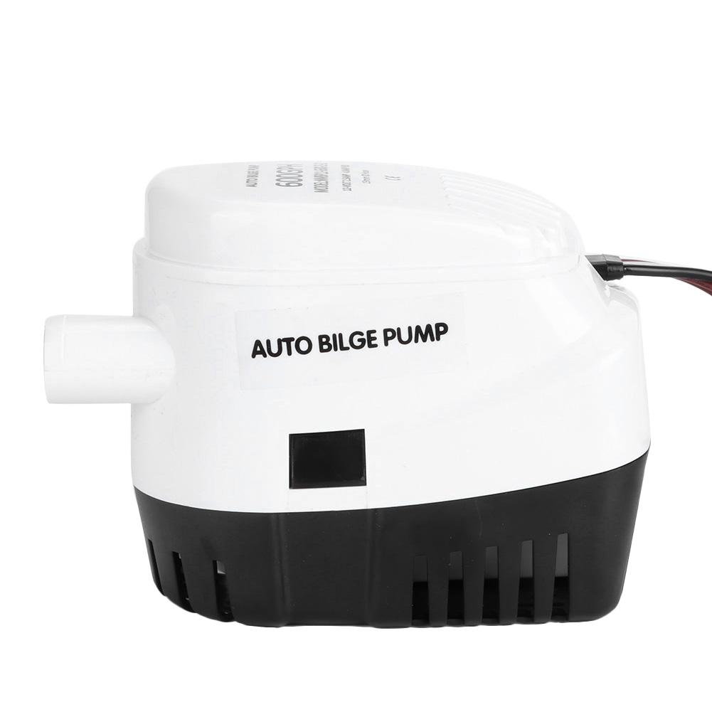 Automatic Bilge Pump, 12V 600GPH Boat Submersible Water Discharge Pump Yacht with Ignition