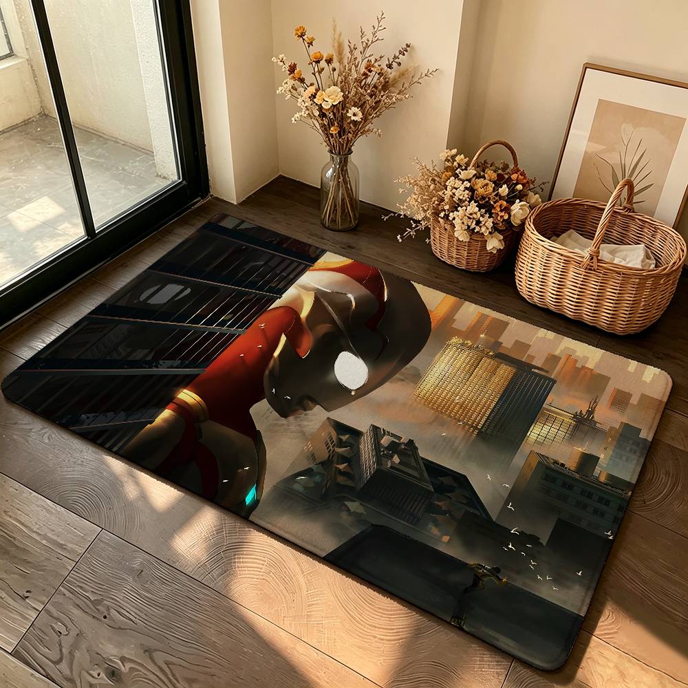 Cool-U-ultraman-S Childhood Memories Carpet Bathroom Anti-slip Door Mat Home Decoration Mat Entrance Door Mat Scratch-resistant