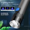 395 нм УФ-фонарик Blacklight Zoomable USB перезаряжаемый УФ-свет Ультрафиолетовый фонарик для детектора мочи домашних животных Отверждение смолы