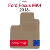 Velour Driver Floor Mat For Ford Focus Mk4 Hatchback, Sedan, Estate, Turnier, Turnier Active (2018-)