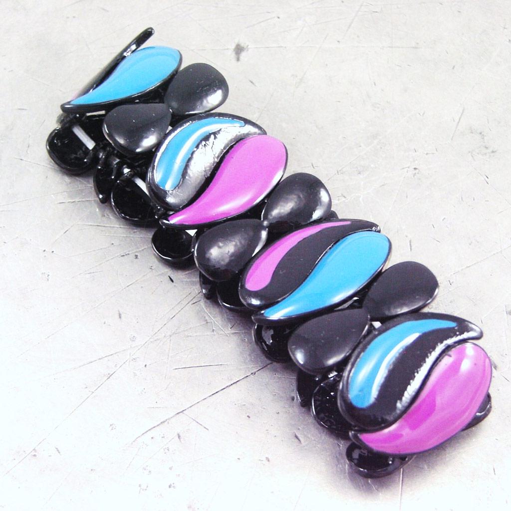 NOA [G5526] - Designer Bracelet 'Arlequin' Blue Pink