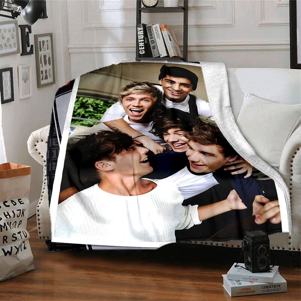 1 шт. Фланелевое одеяло One Direction, Мягкое, Дружелюбное к коже, С цифровой печатью, Различные размеры в наличии для семьи, друзей, на день рождения