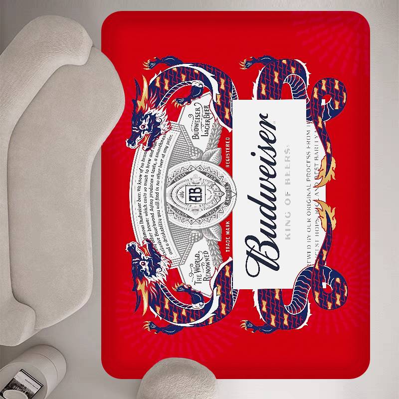 King Of Beer B-Budweiser Entrance Door Mat Washable Non-Slip Living Room Sofa Chairs Area Mat Kitchen Welcome Doormat