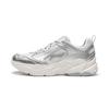 Женские повседневные кроссовки Li Ning Cloud Returns, низкие, серебристые, AGCW482-3