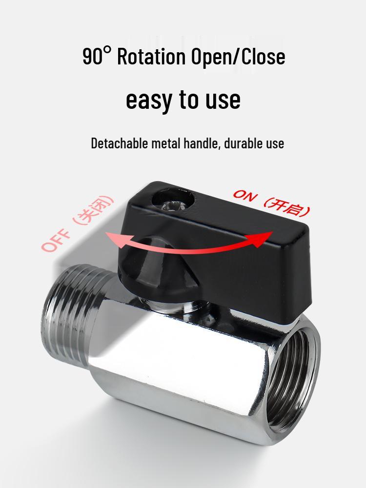 Brass Mini Ball Valve Pneumatic Switch with Internal/External Threads 1/2" or 3/4" Male Thread Manual Switch