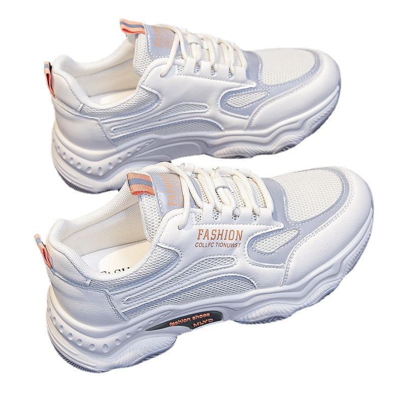 Кроссовки женские весна-осень 2025 года новые сетчатые дышащие повседневные туфли удобные повседневные туфли универсальные низкие туфли для папы