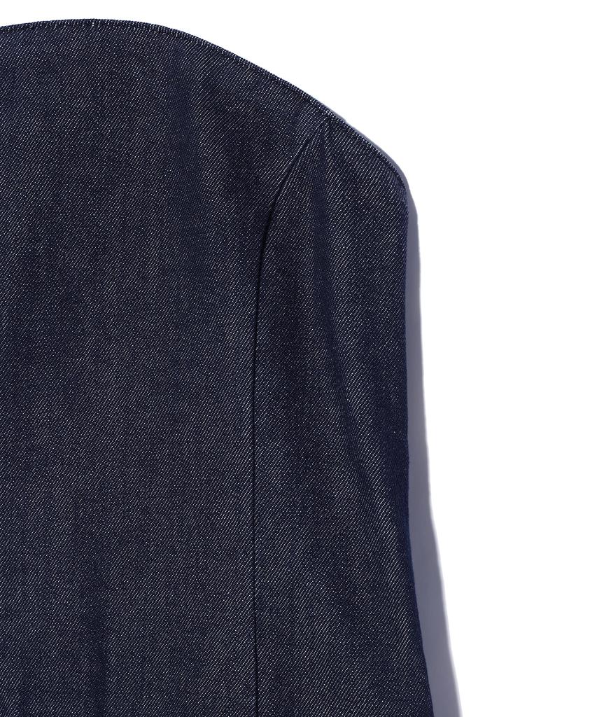 Yuhee Denim Tube Top Dress Blue