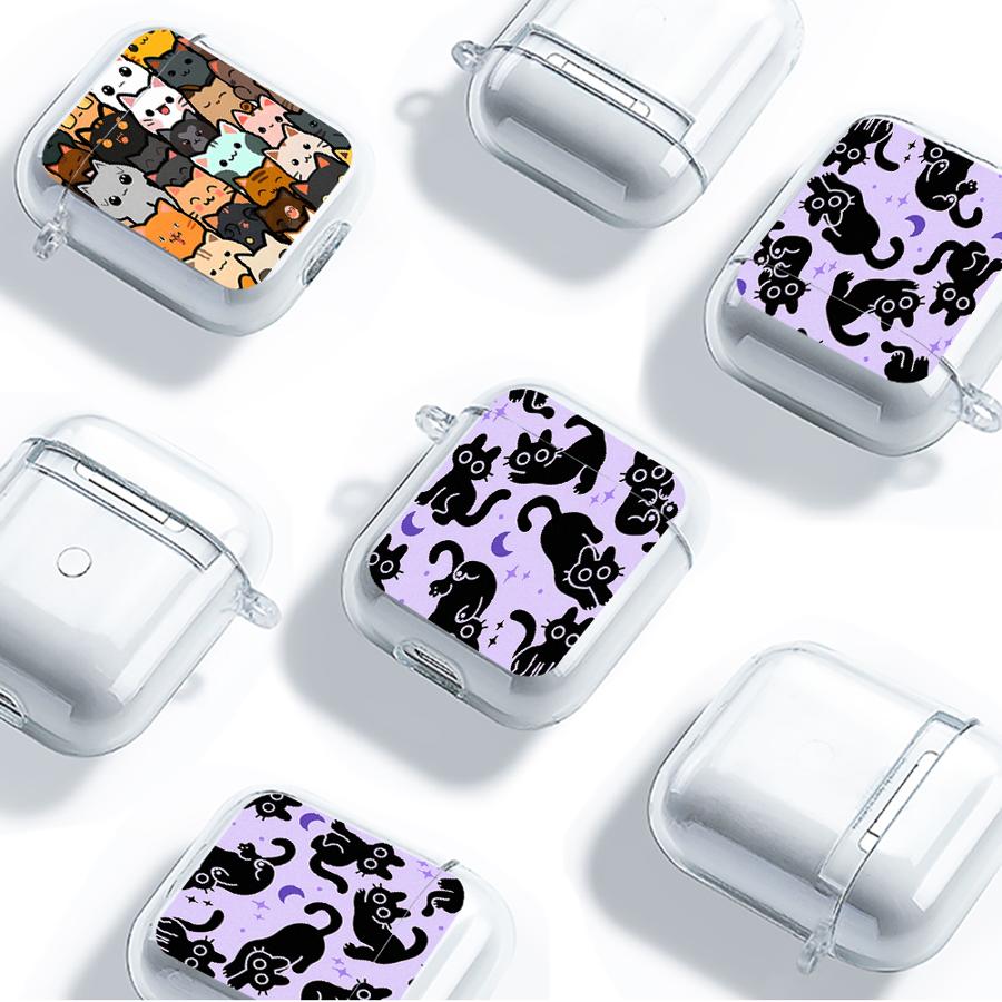 Милый Кот Прекрасный Прозрачный Чехол для Наушников Чехол Для Airpods 3 2 1 Pro Pro3 Pro2 4