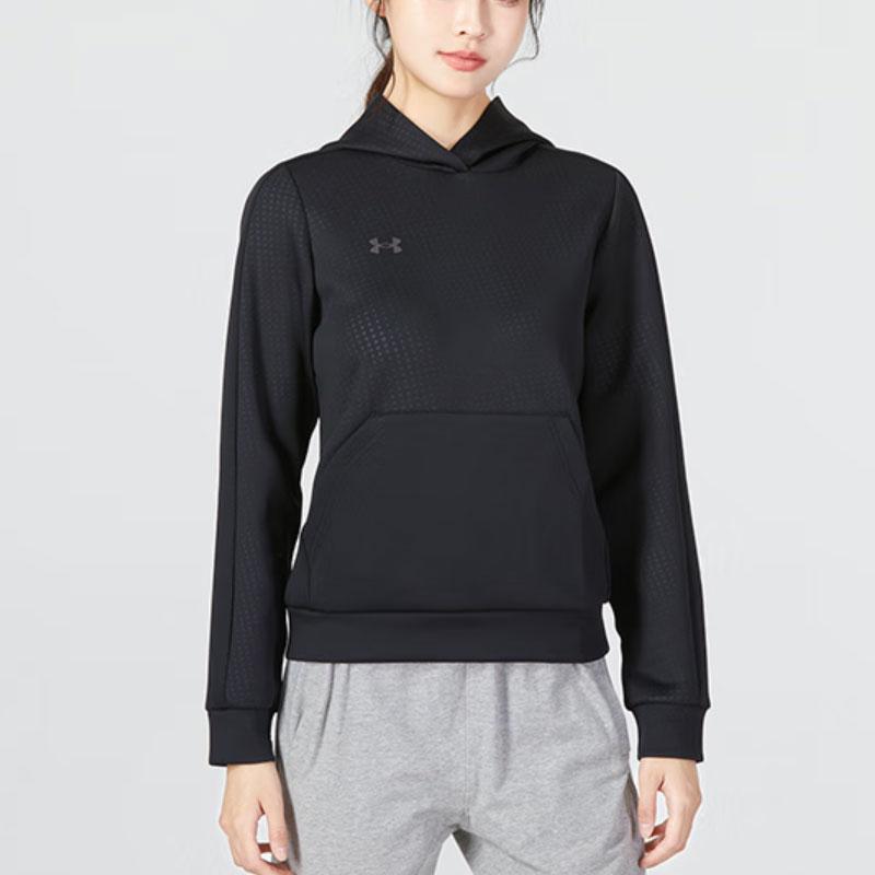 Under Armour Однотонная спортивная толстовка с капюшоном для женщин, черный цвет 22600306-001