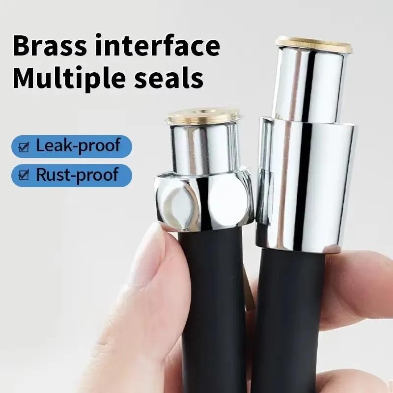 Новый 1,5/2/3 м силиконовый гибкий шланг для душа, удлинитель высокого давления, противозакручивающийся, трубка для душа, аксессуары для смесителя для ванной комнаты