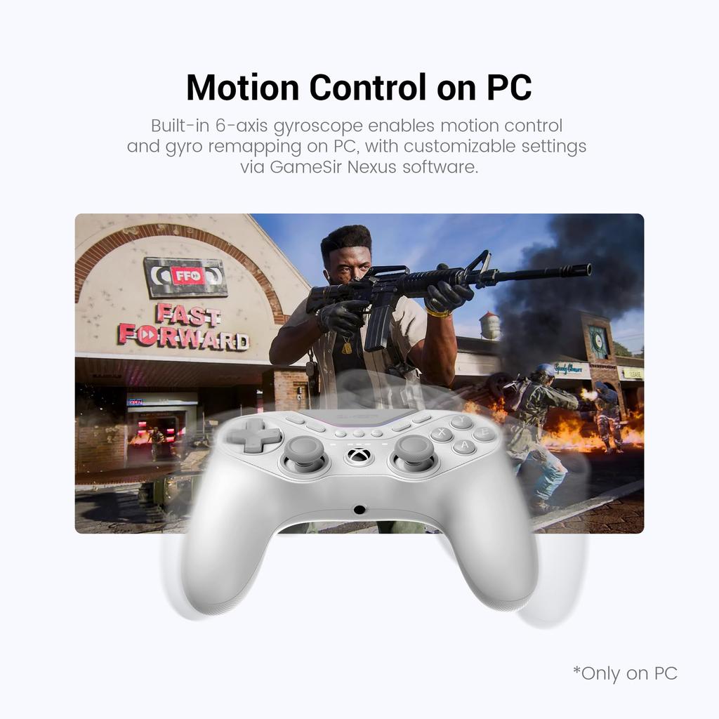 GameSir Проводной игровой контроллер Tarantula Pro для Xbox Series TMR Hall Effect 1000 Гц Опрос 9 Программируемых RGB Соединение XS/Xbox One/ПК/Steam