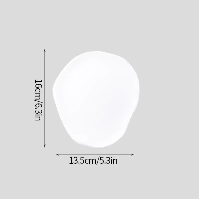 Креативный поднос для хранения нестандартных колец, демонстрационная тарелка для украшений, белая художественная гипсовая тарелка, домашний декор, реквизит для фотографий, чаши