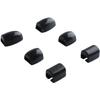 6 шт. Подставки для клавиш саксофона Силиконовые Удобные Амортизирующие Накладки для пальцев саксофона Накладка для большого пальца саксофона Черные
