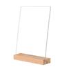 Highly Transparent Menu Sign Holder Slant/straight Groove Acrylic Table Number Holder  Restaurant