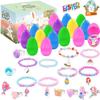 12/13/24/48/100pcs Hunt Egg Fillable Opening Eggshell Filled Gift Surprise Eggs Easter Eggs  Kids