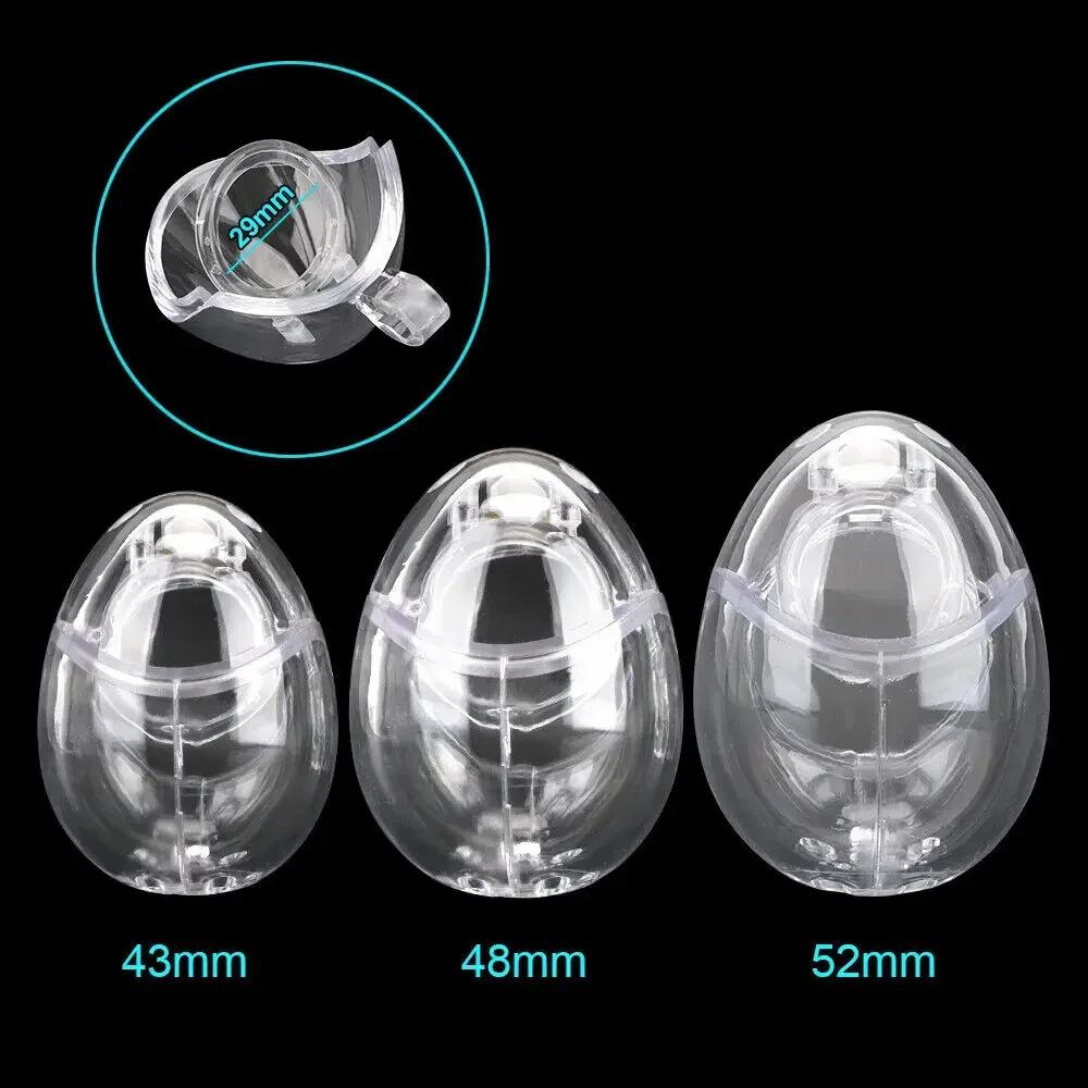 Detachable Bondage Egg Type Male Chastity Cage With Barbed Ring Scrotal Ball BDSM Chicken Cage Penis Stretcher Abstinence SexToy
