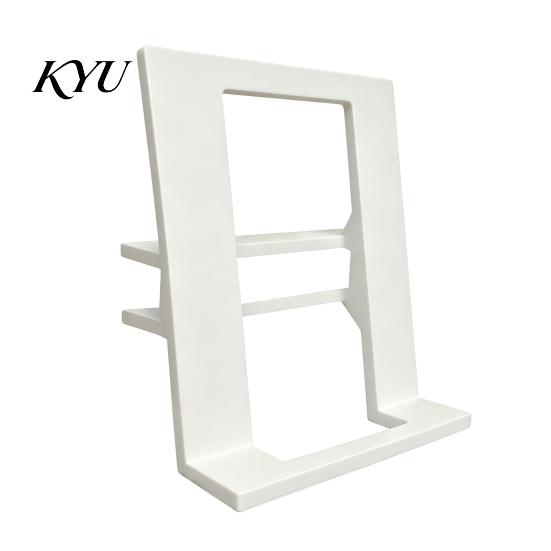 Clip-on Book Display Rack for Bookshelf , No Drill Hollow Holder, Minimalist Stand Heavy Duty Plastic Showcase Home Office Library Storage
